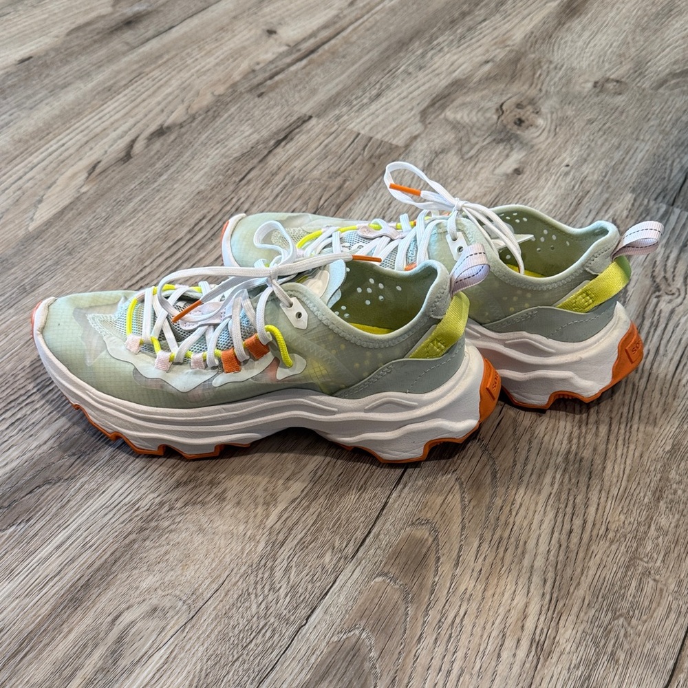 Sorel Women's Sneakers in Mint Green and Orange - Picture 5 of 8